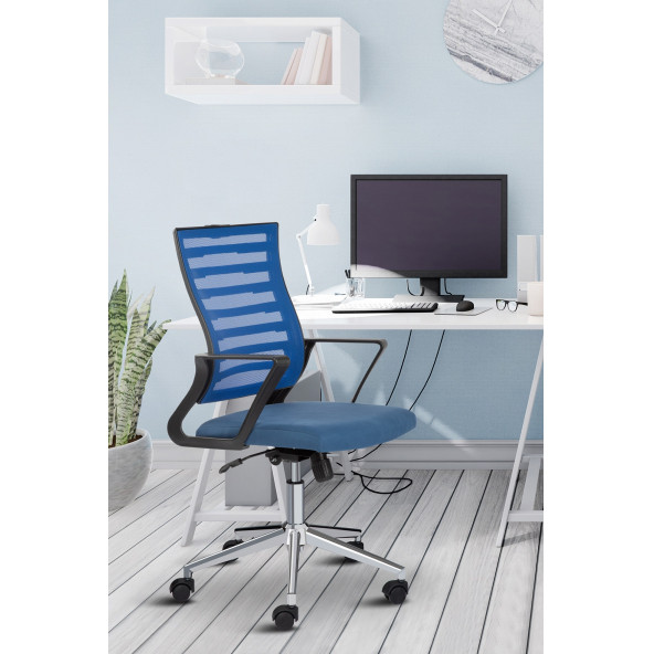 Asbir Mobilya Capri Fileli Ev Ofis Koltuğu Çalışma Koltuğu Bilgisayar Sandalyesi - 5