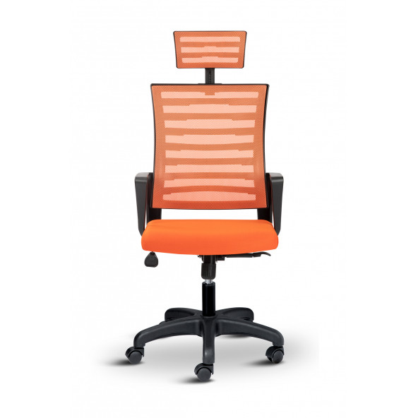 Asbir Mobilya Capri Başlıklı Fileli Ofis Koltuğu Çalışma Koltuğu Bilgisayar Sandalyesi - 2