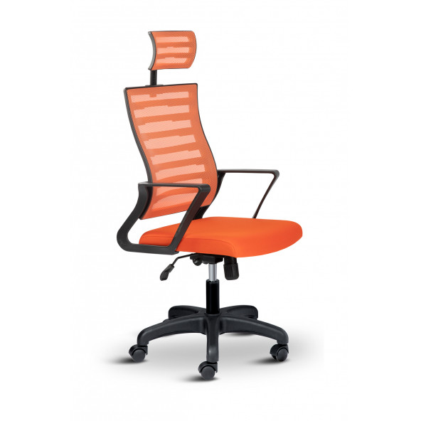 Asbir Mobilya Capri Başlıklı Fileli Ofis Koltuğu Çalışma Koltuğu Bilgisayar Sandalyesi - 3