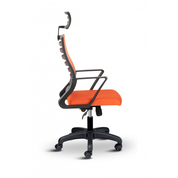 Asbir Mobilya Capri Başlıklı Fileli Ofis Koltuğu Çalışma Koltuğu Bilgisayar Sandalyesi - 4