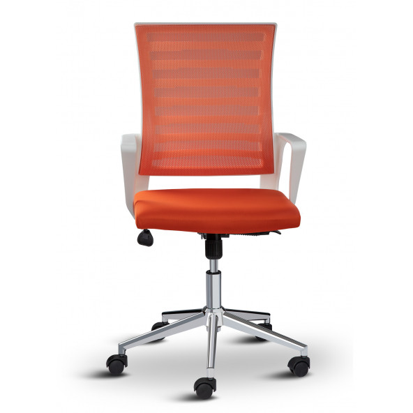 Asbir Mobilya Ceo Fileli Çalışma Koltuğu Ofis Sandalyesi Çalışma Sandalyesi Turuncu - 3