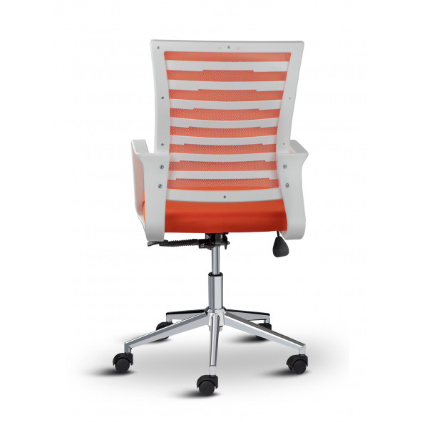 Asbir Mobilya Ceo Fileli Çalışma Koltuğu Ofis Sandalyesi Çalışma Sandalyesi Turuncu - 4