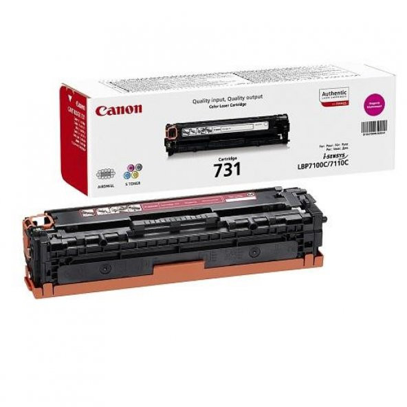 Canon CRG-731M Magenta Kırmızı 1.500 Sayfa Toner LBP7110 MF628-8230-8280 - 1
