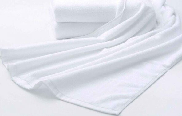 Nevresim Dünyası 6lı Otel Tipi 90x150 Banyo Havlusu Beyaz - Resim 3