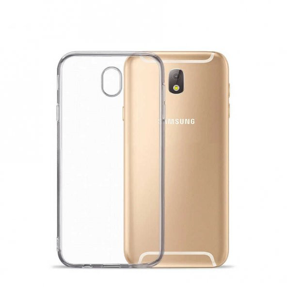 Samsung Galaxy J530 Pro Kılıf Şeffaf Silikon Hibrit Case Kapak