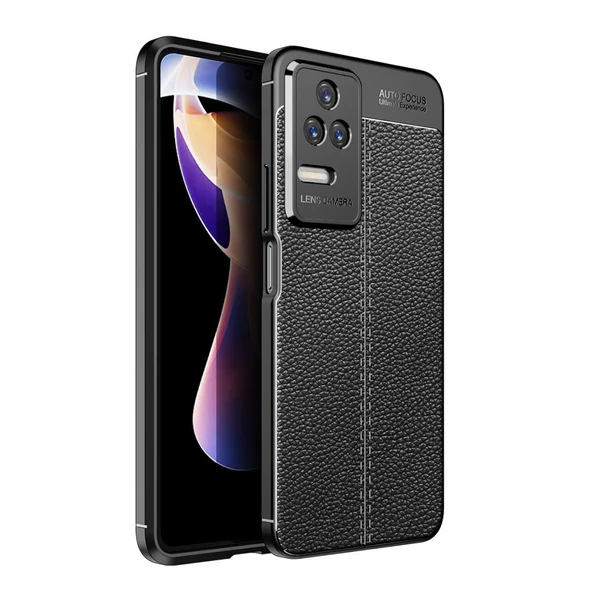 Xiaomi Poco F4 Kılıf Deri Tarzı Niss Silikon Case Kapak