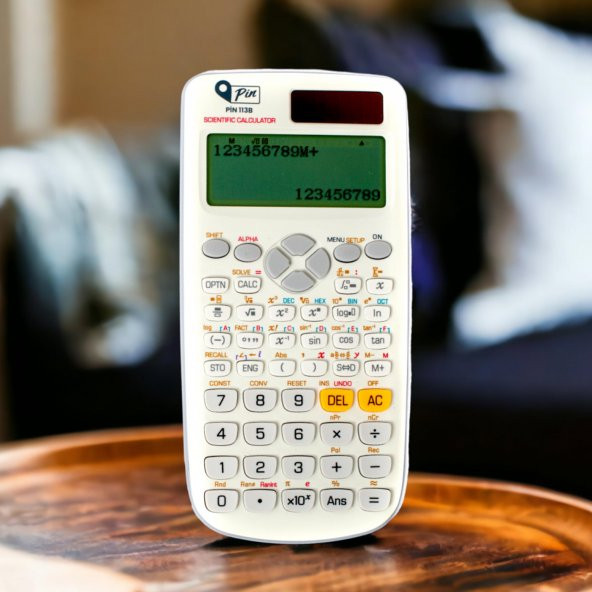 Pin 113B Beyaz 552 Bilimsel Fonksiyonlu Hesap Makinesi - Resim 4