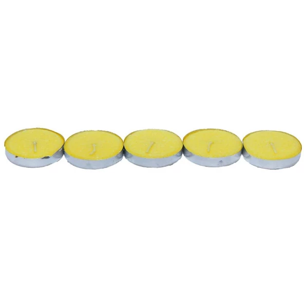 Ksmart Tea Lights Sarı Mum 5 Adet - 5