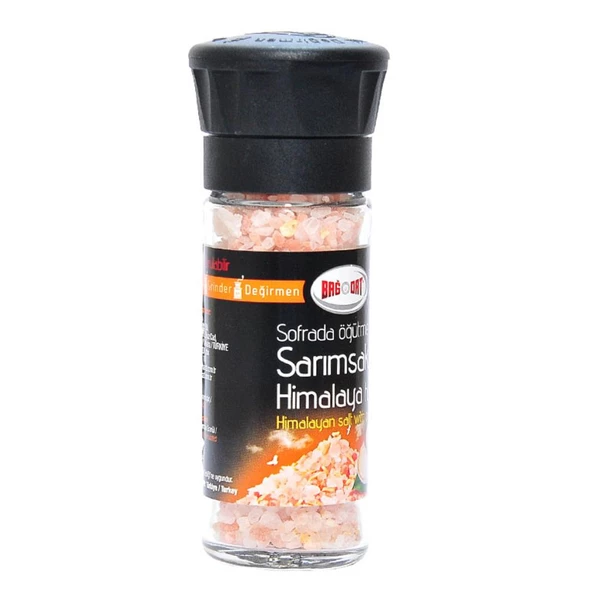 Bağdat Baharat Sarımsaklı Himalaya Çakıl Tuzu Cam Değirmen 110Gr - 8