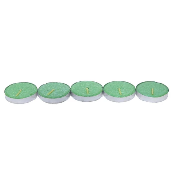KSmart Tea Lights Yeşil Mum 5 Adet - 4