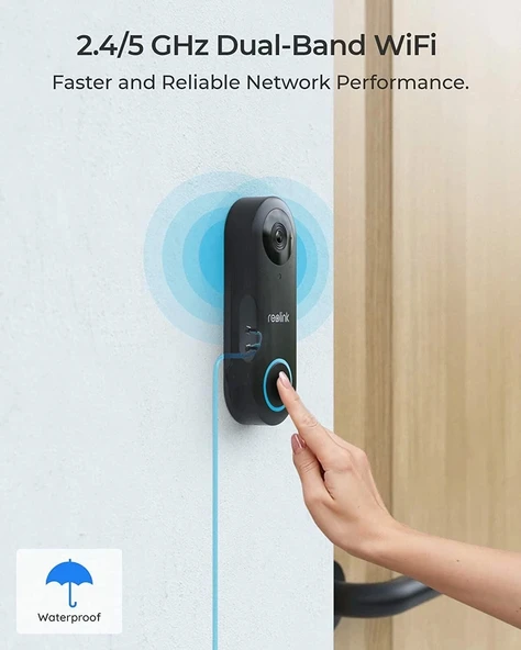 Reolink Kapı Zili Kamerası, Akıllı WiFi Görüntülü Kapı Zili - 4