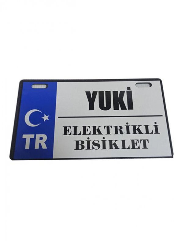 E BİKE PLAKA MAVİ YUKİ