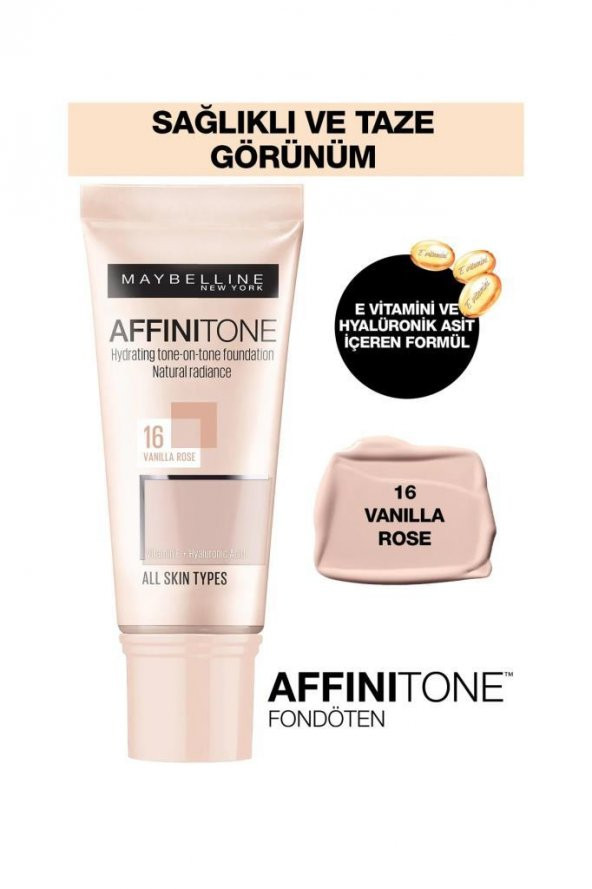 Maybelline New York Affinitone Foundation 16