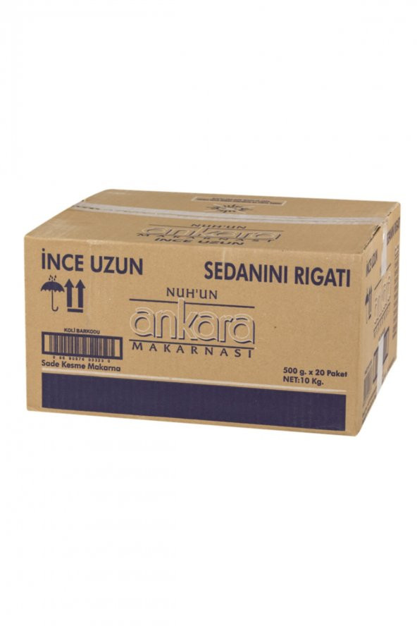 ANKARA Makarna 500 gr İnce Uzun 20 Adet (KOLİ)