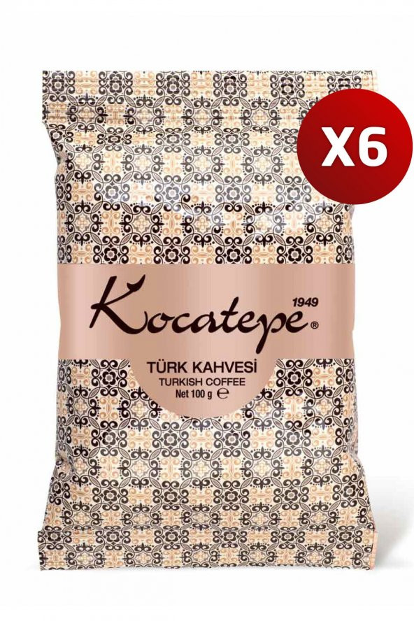 Kocatepe Türk Kahvesi 100 gr Folyo 6lı Paket