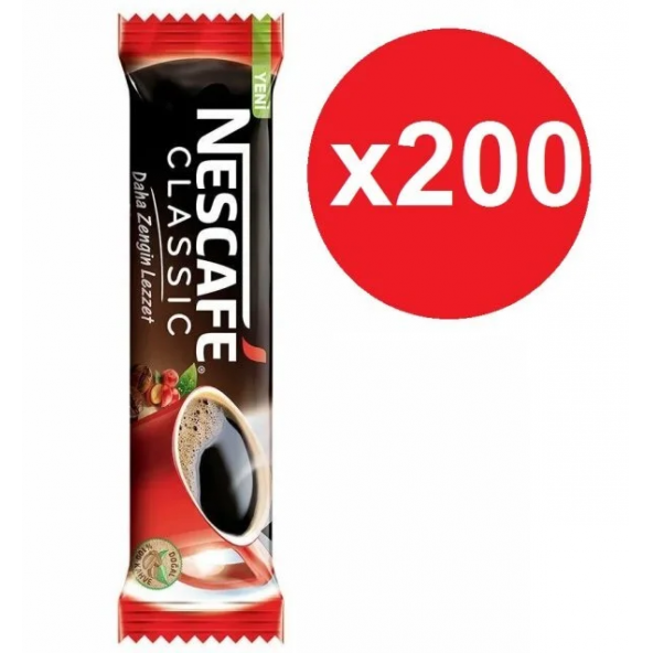 Nescafe Classic Stick Kahve 2 gr 200lü Poşet - 1