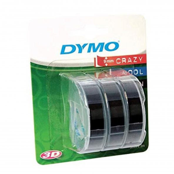 Dymo Junior / Omega Siyah 3Lü Yedek Şerit - 3