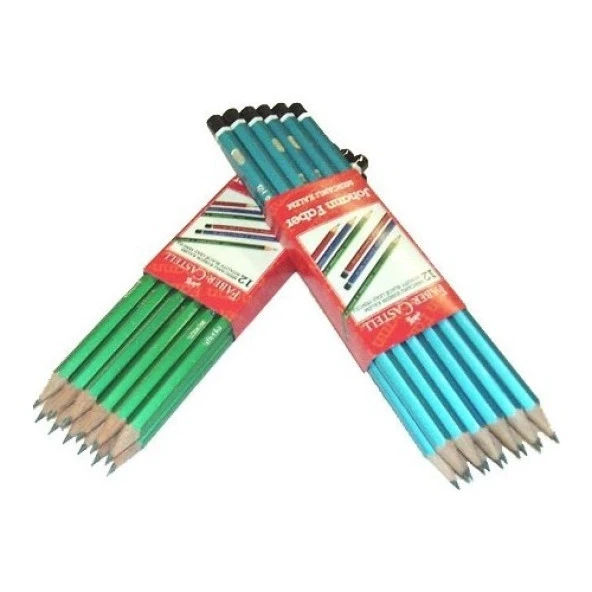 Faber-Castell Köşeli Mercanlı Kurşun kalem 12 Li Pkt