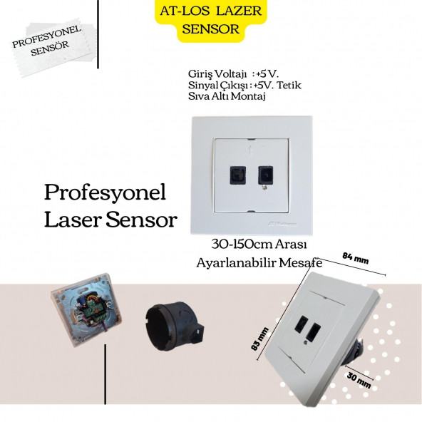 AT-SMART Serisi ULTRA AKILLI MERDİVEN AYDINLATMA SİSTEMİ+3 ADET LAZER SENSÖR - 5