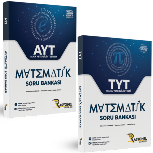 Rasyonel Yayınları TYT - AYT Matematik Soru Bankası Seti 2li Matematik Seti