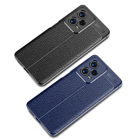 Xiaomi Redmi Note 12 5G Kılıf Zore Niss Deri Desenli Silikon Kılıf - 10