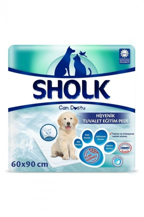 Sholk Hipoalerjenik Köpek Çiş Eğitim Pedi 60x90cm (10lu)