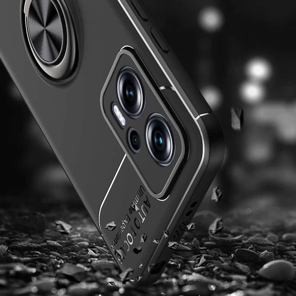 Xiaomi Redmi Note 12 5G Kılıf Zore Ravel Yüzüklü Silikon Kılıf - Resim 9