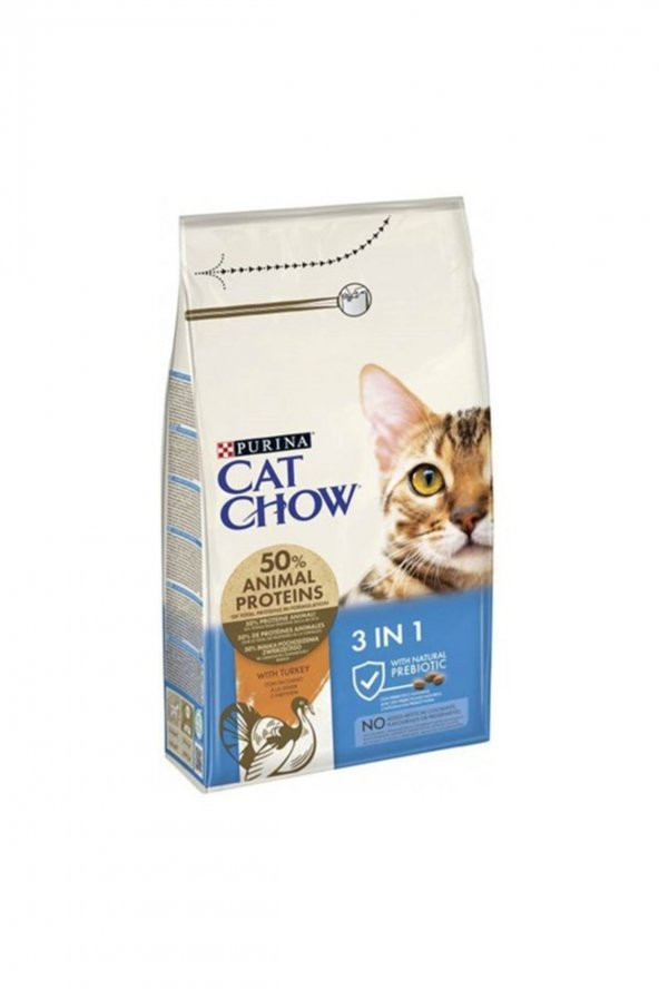 Cat Chow 3IN1 Hindili Yetişkin Kedi Maması 1,5 Kg