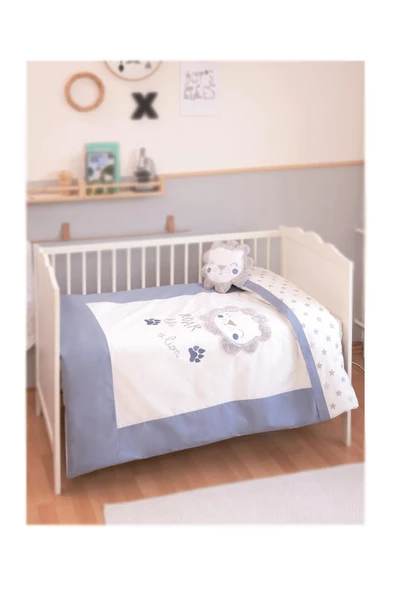 Bibaby Erkek Bebek Lion Aslan Desen Nevresim Takımı 69100 - 3