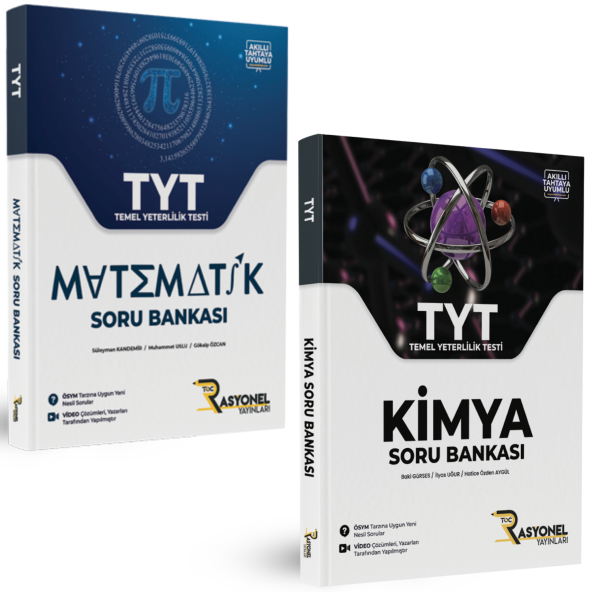 Rasyonel Yayınları TYT Matematik ve TYT Kimya Soru Bankası Seti (2 Kitap)