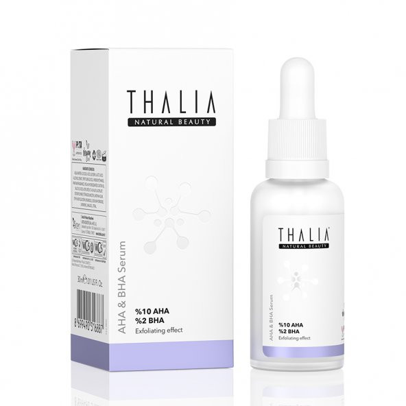 Thalia Canlandırmaya Cilt Tonu Eşitlemeye Yardımcı Yüz Peeling Serum %10 AHA + %2  BHA - 30 ml