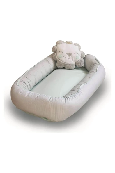 Bibaby 69097 Anne & Baba Yanı Yatağı Cute Cat Desen Lüx Baby Nest Yatak - 5