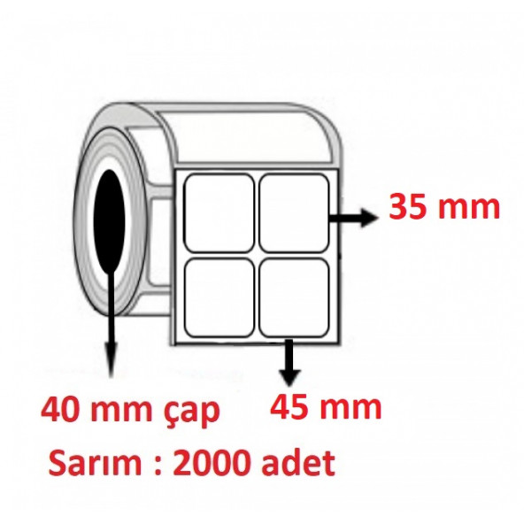 40X35 KUŞE ETİKET 2Lİ ( 2000 li )