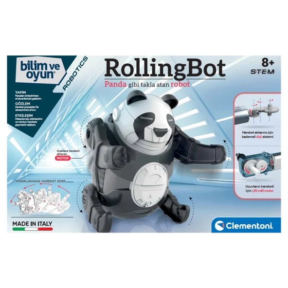 2 Clementoni Robotik Laboratuvarı - Rollingbot - 64468 ürün görseli
