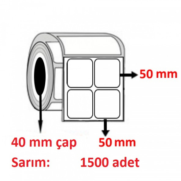 50X50 KUŞE ETİKET 2Lİ ( 1500 lü )