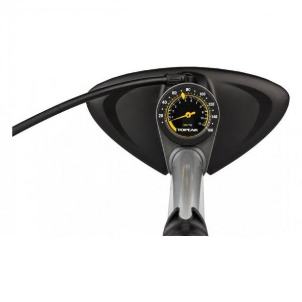 Topeak Joeblow Max HP Ayaklı Bisiklet Pompası Göstergeli Siyah - Resim 3