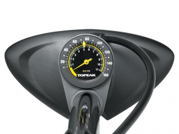 Topeak Joeblow Max HP Ayaklı Bisiklet Pompası Göstergeli Siyah - Resim 4