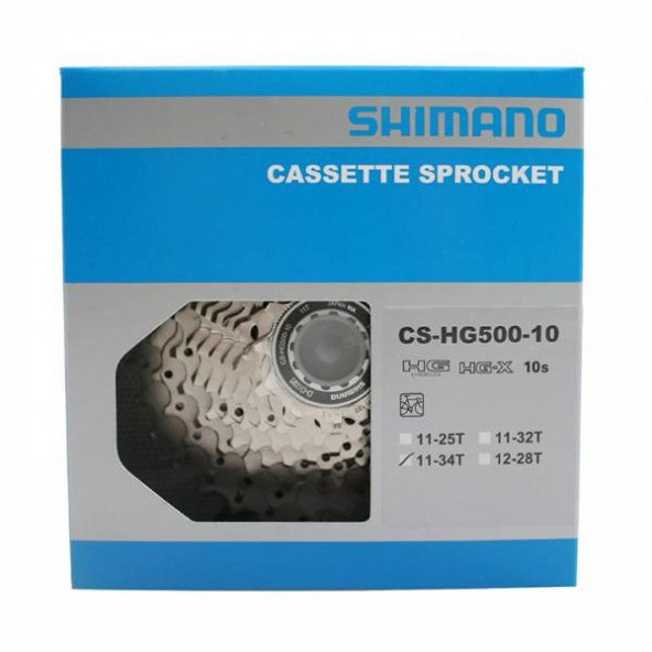 Shimano Tiagra Cs-Hg500 10V Kaset Ruble 11-34T Kaset Dişli - 5