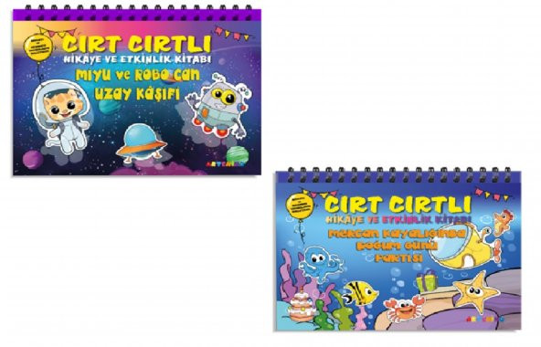 Cırt Cırtlı Hikaye ve Aktivite Kitabı Uzay ve Mercan Kayalıklar Seti ürün görseli