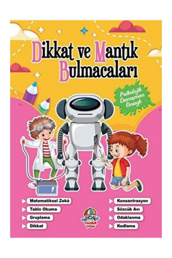 Dikkat Ve Mantık Bulmacaları Pembe Kitap - 1