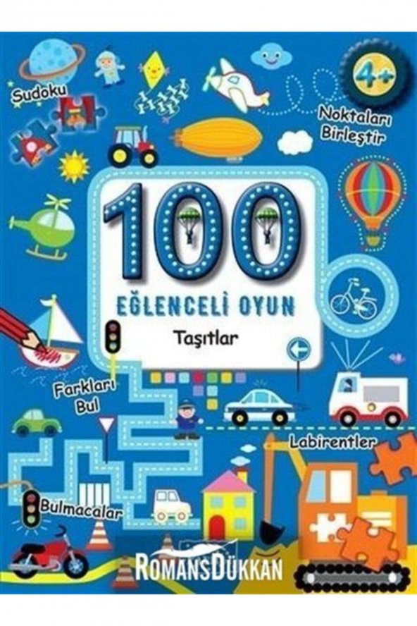 100 Eğlenceli Oyun - Taşıtlar - Boyama