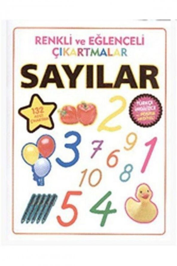 Renkli Ve Eğlenceli Çıkartmalar Sayılar