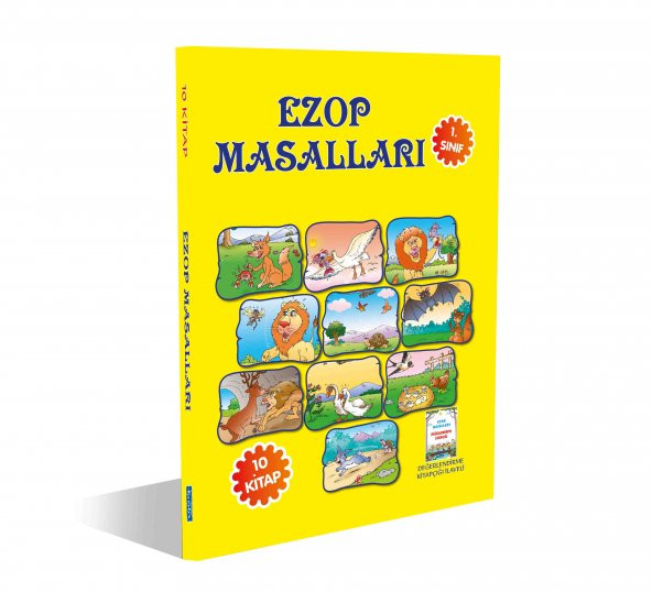 EZOP MASALLARI 1.SINIF– 10 KİTAP SET Değerlendirme Kitapçığı İlaveli