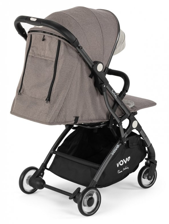 Pierre Cardin Vovo Gri Kabin Tipi Bebek Arabası - 4