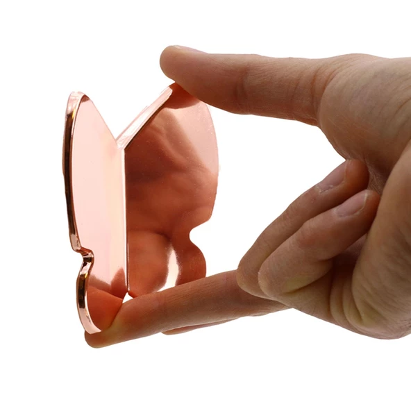 Kelebek Çocuk Bebek Genç Odası Çekmece Dolap Kapak Kulpu Kulbu Plastik Bakır Kulp 32 Mm - 5