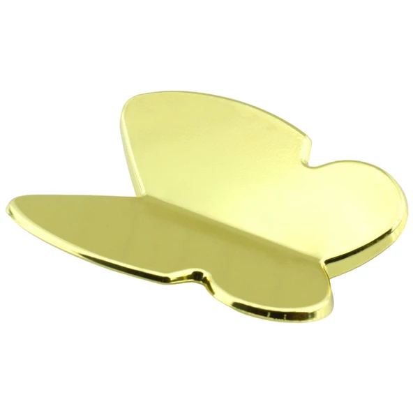 Kelebek Çocuk Bebek Genç Odası Çekmece Dolap Kapak Kulpu Kulbu Plastik Gold Altın Kulp 32 Mm - 3