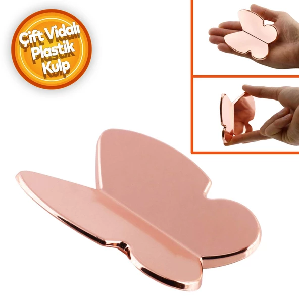 Kelebek Çocuk Bebek Genç Odası Çekmece Dolap Kapak Kulpu Kulbu Plastik Bakır Kulp 32 Mm