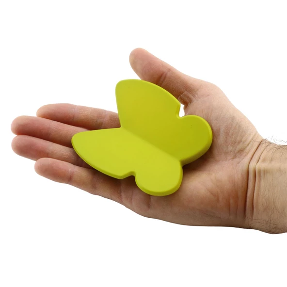 Kelebek Çocuk Bebek Genç Odası Çekmece Dolap Kapak Kulpu Kulbu Plastik Mat Yeşil Kulp 32 Mm - 4