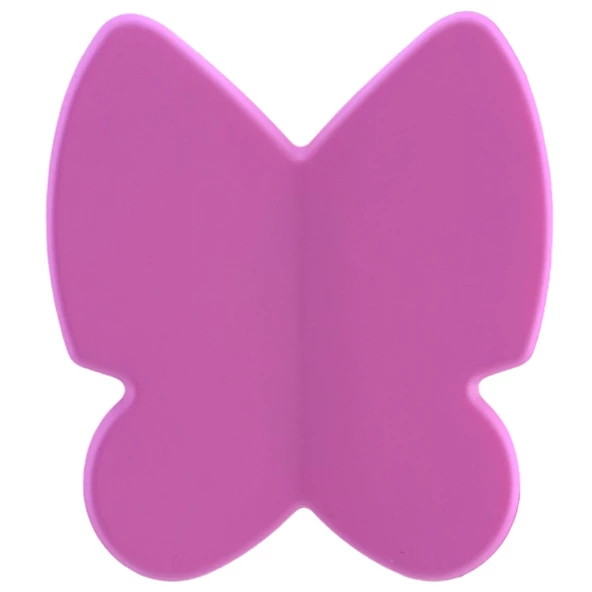 Kelebek Çocuk Bebek Genç Odası Çekmece Dolap Kapak Kulpu Kulbu Plastik Mat Pembe Kulp 32 Mm - 6