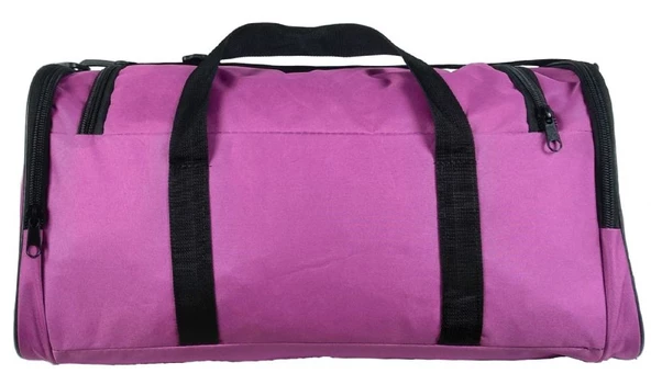 Puccon Kadın Lila Tatil Seyahat Spor Çantası - El ve Omuz Askılı Çanta - 6